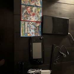 wii u with games