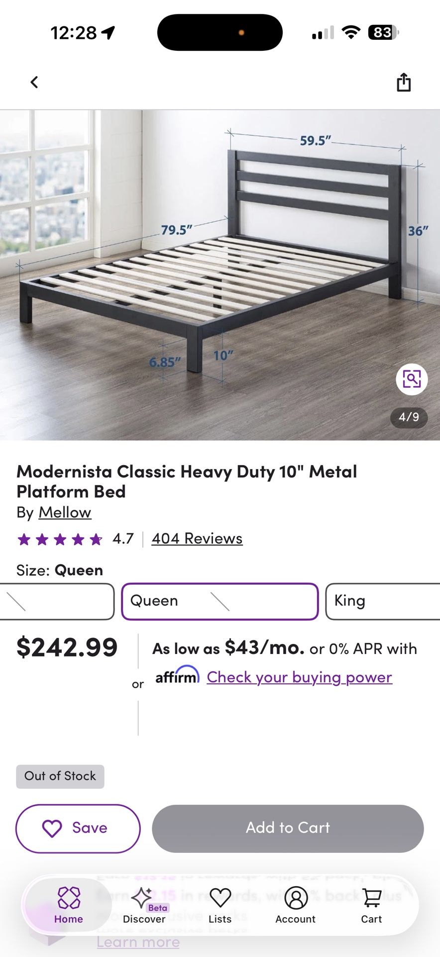 Queen Bed With Mattress