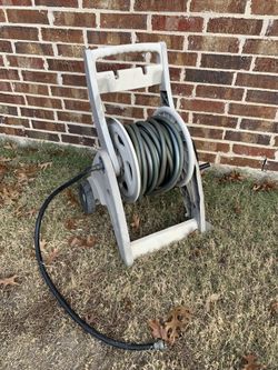 Long Water Hose & Reel Cart 