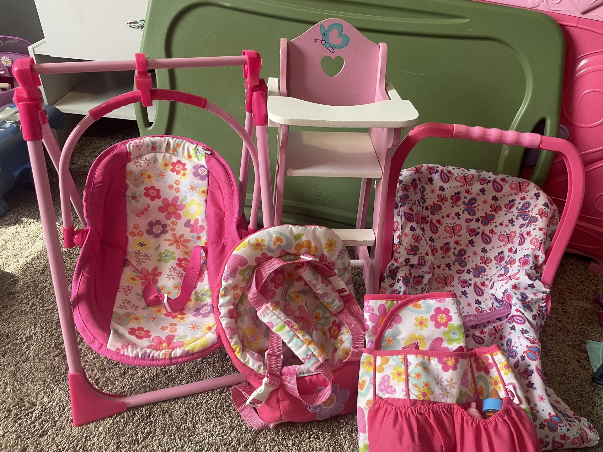 Doll Baby Furniture | High Chair Swing