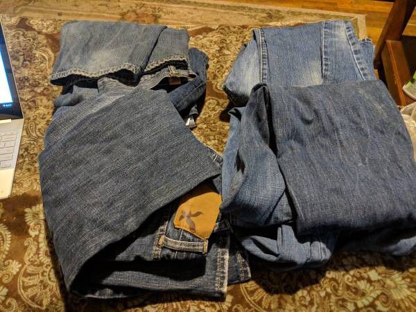 Levi's and American Eagle jeans