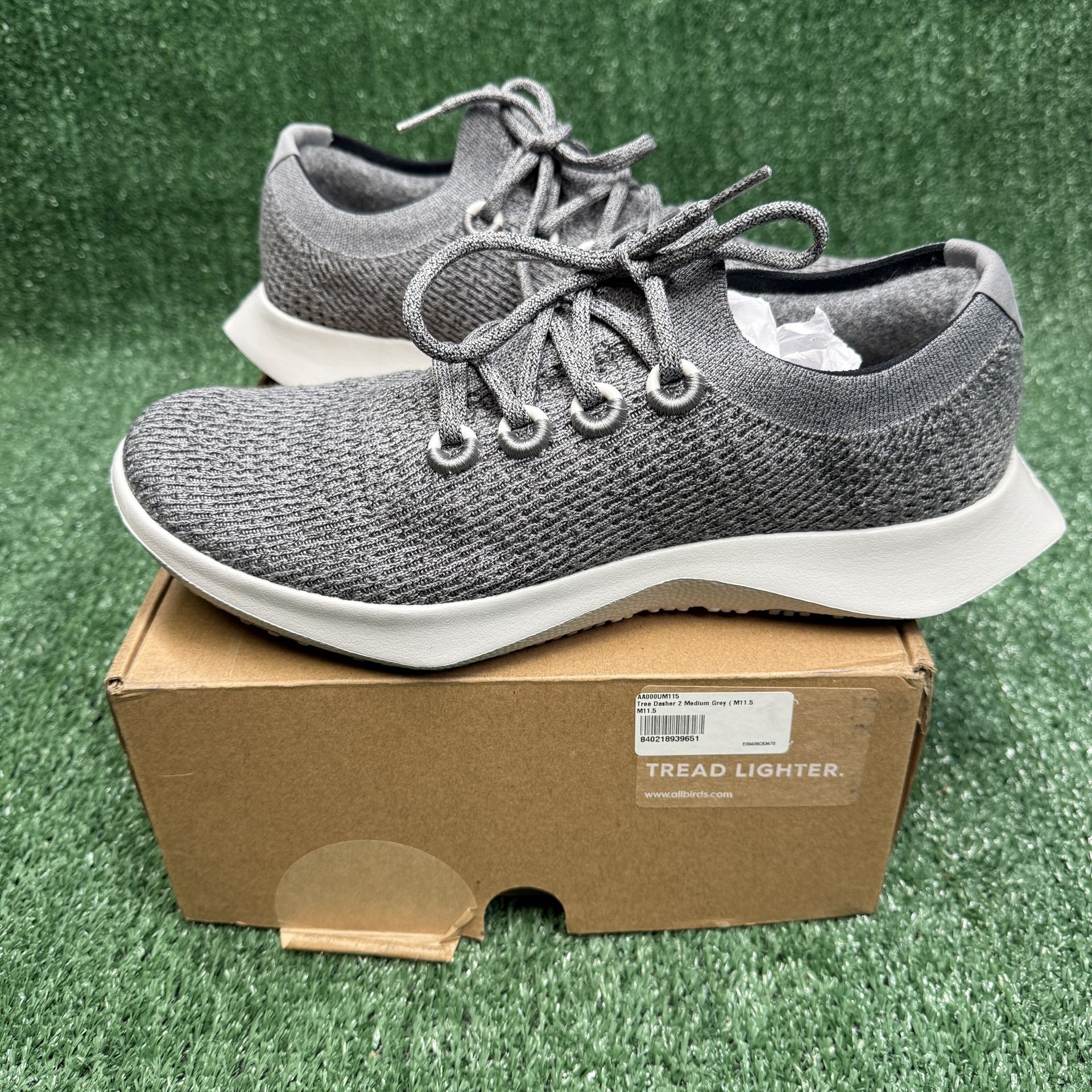 All Birds Men's 11.5 Tree Dasher 2 Medium Grey