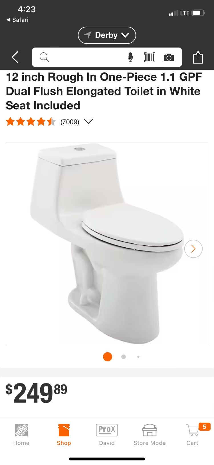 Toilet New One Piece New In Box