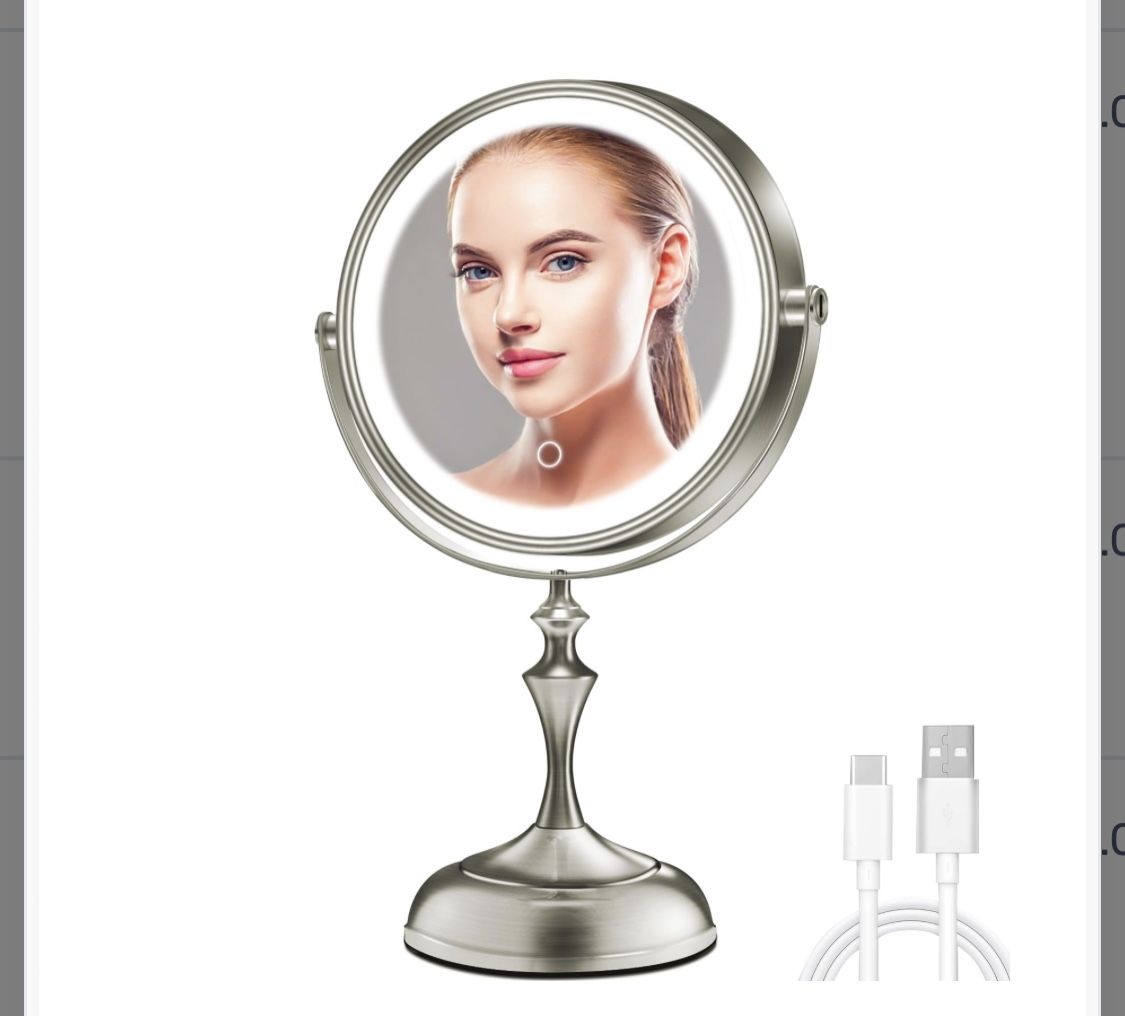 CONLWIN 9" Large Lighted Makeup Mirror