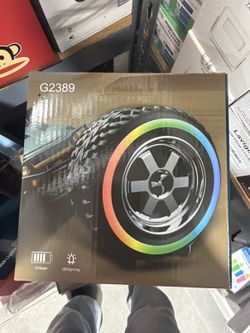 RGB LED Tire Bluetooth Speaker (G2389)