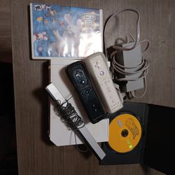 Wii With Two Games Two Controllers And Camera 