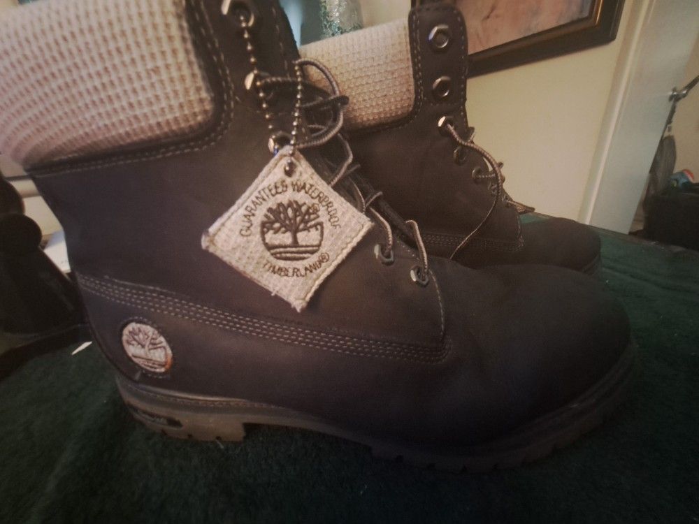 Timberland Boots Men's Size 13 Black Leather