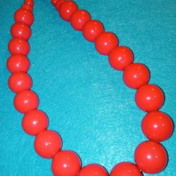 Vintage Red Necklace 