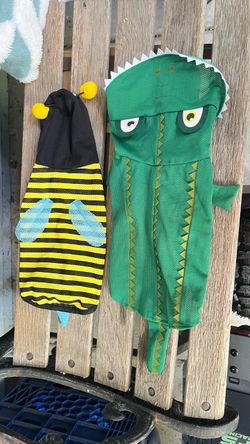 Pet Halloween Costumes , Bee and Dinosaur