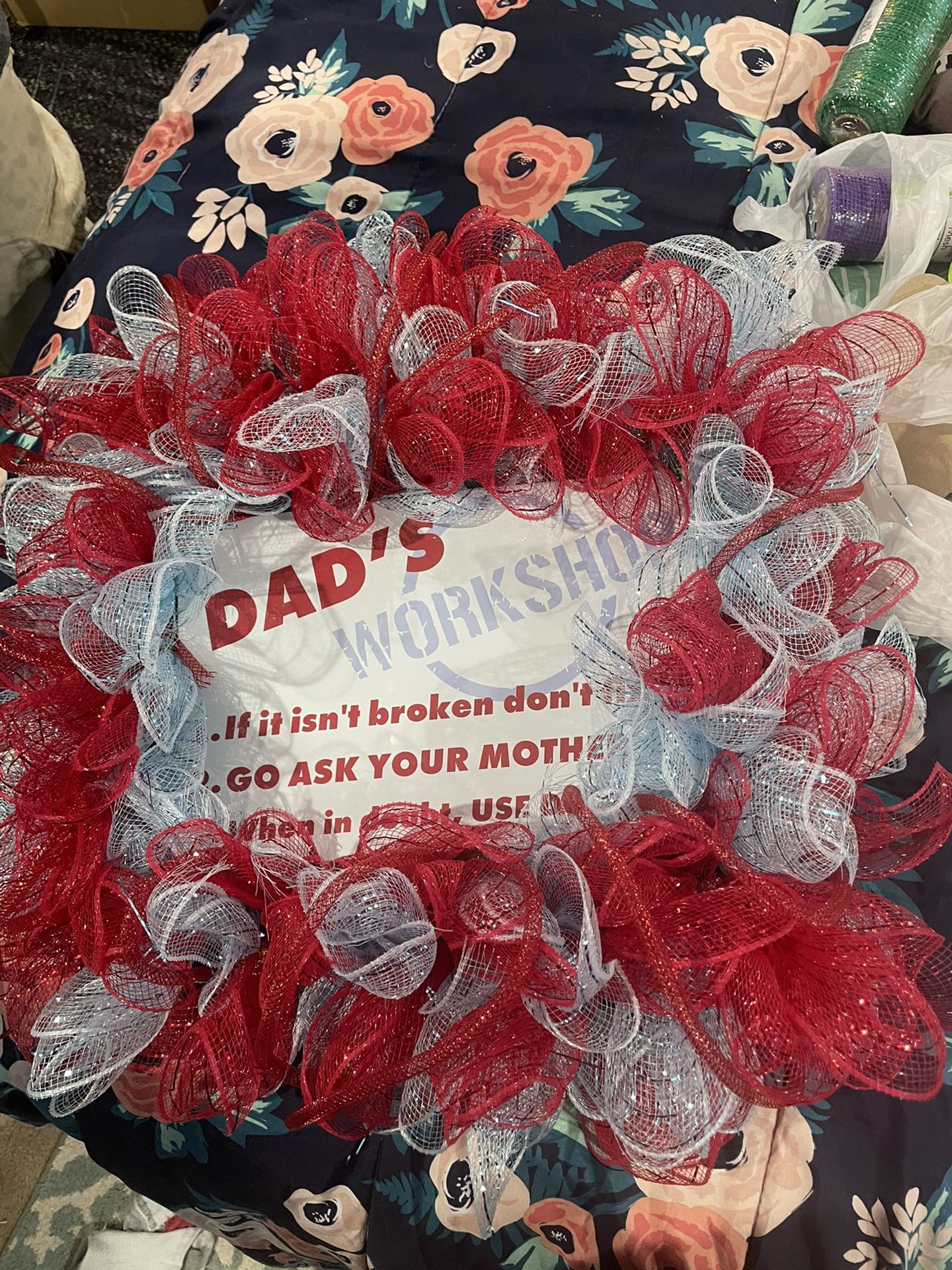 Dad’s wreath just in time for Father’s Day