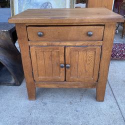 Antique Solid Wood, Nightstand Cabinet