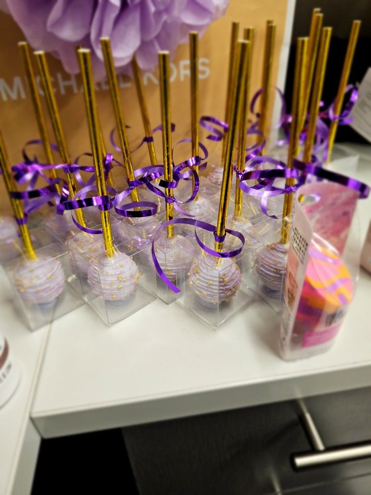 Work Birthday Celebration Cake Pops