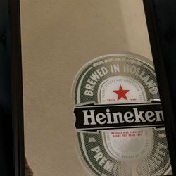 Heineken Beer Mirror Logo Sign 20x26