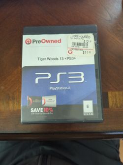 PS3 Tiger Woods Golf