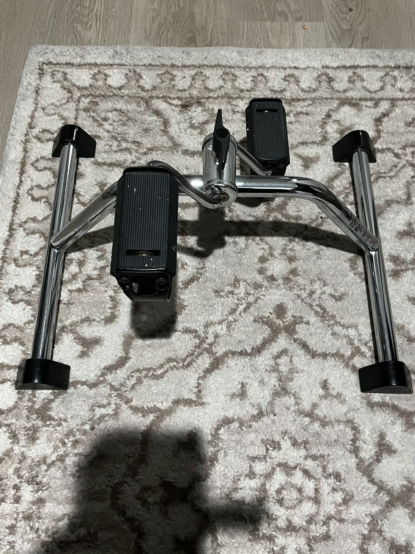 Portable Under Desk Exercise Bike Adjustable Resistance Leg and Arm Trainer