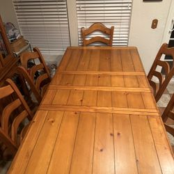 6 Chair Oak Dining Table