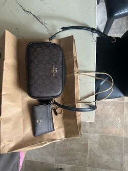 Coach Crossbody Bag and Mini Wallet Set