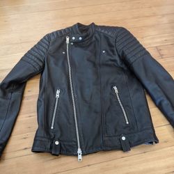 All saints leather jacket