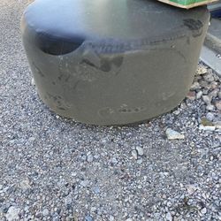 Brown Suede Sectional, Entertainment Center And Side Tables 