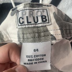 gray camo pro club shorts