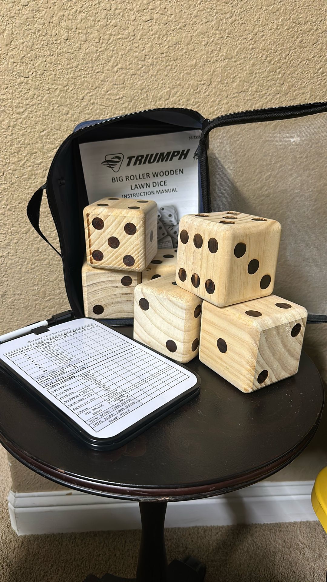 Triumph Big Roller Wooden Lawn Dice