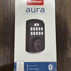Kwikset 99420-003 Aura Bluetooth Programmable Keypad Door Lock Deadbolt