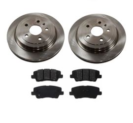 Brake Pads & Rotors Kit Rear Disc and (Cast Iron)