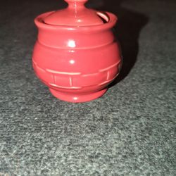 Longaberger Sugar Bowl With Lid