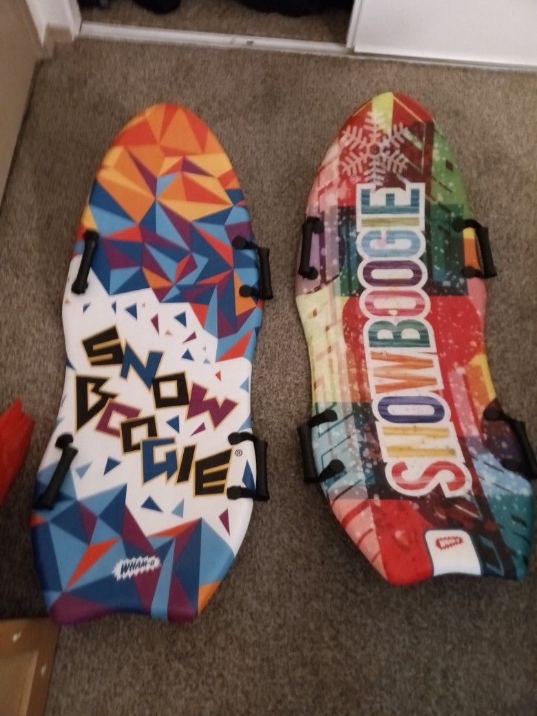 Snow Boogie Boards Both For 40