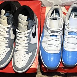 Jordan 1 University Blue Jordan 11 Low University Blue