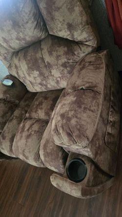 Brown recliner
