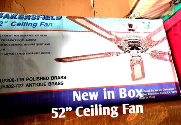 52" Ceiling Fan New Never Used