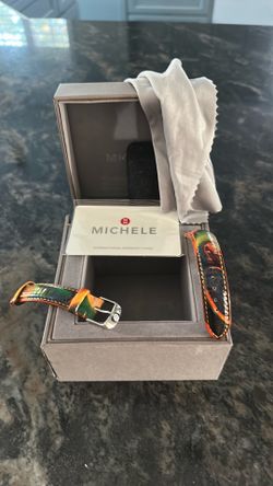 Michele Watch Band Leather