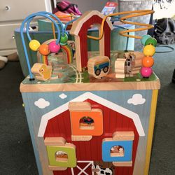 Wooden Activity Cube