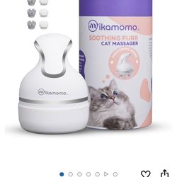 Electric Scalp Massager Hair Growth Dog Cat Head Massager Battery Operated - 2 Sets of Massage Heads, 3 Modes, 