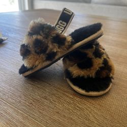 Ugg Toddler Fluff Yeah Slide Panther Print