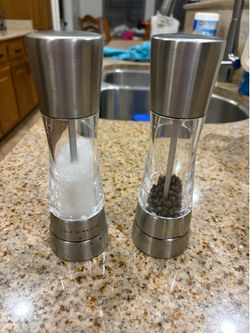 Cole and Mason  Salt and pepper shaker about 7 inches tall $25