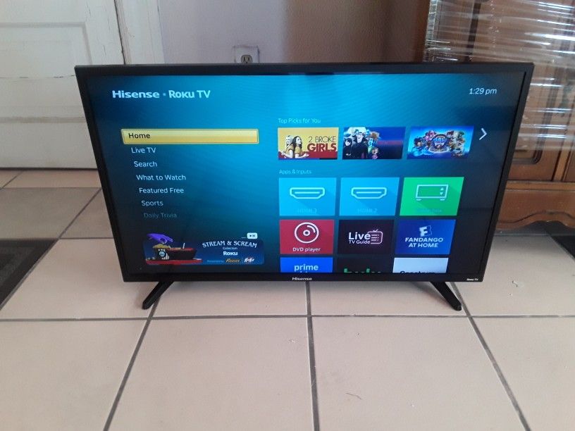 Hisense Roku TV 32" Inch Class 720P HD LED Roku TV Smart 32H4030F1 (Year 2020) Remote Control Included