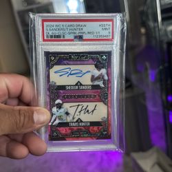 Shedeur Sanders / Travis Hunter Rookie Auto