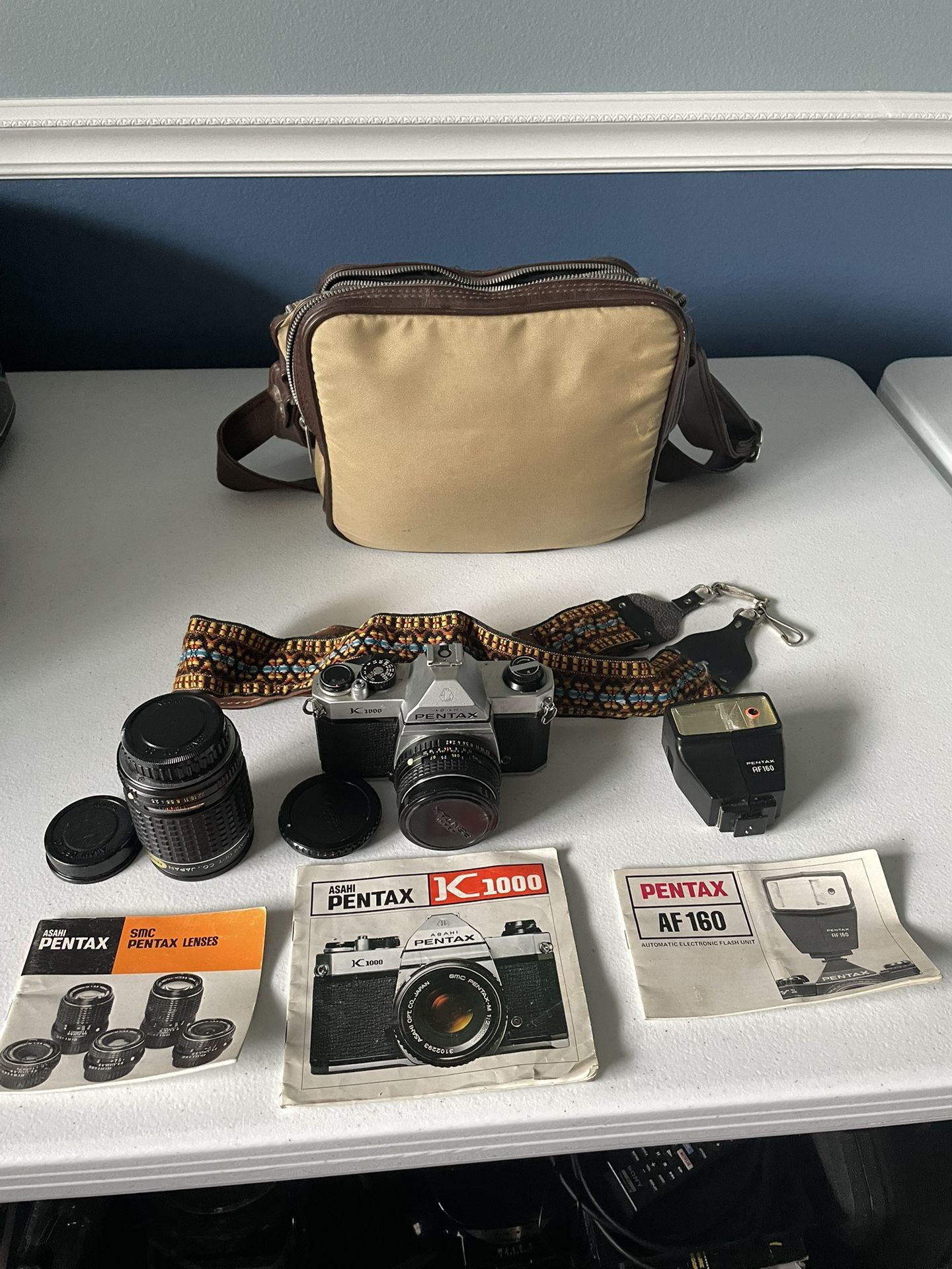 HALF OFF ORIGINAL PRICE! Vintage Pentax K1000 35mm Film Camera and Accessories