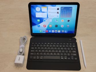 Apple IPad Pro 11" with Keyboard Case, Apple Pencil, & Charger $349
