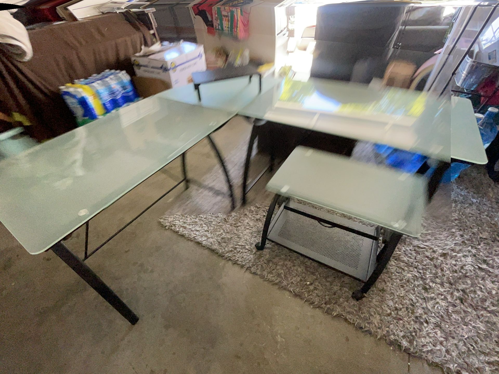 Glass Desk