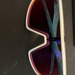 Oakley Sutro sunglasses featuring a white frame.