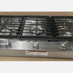 New Stainless Steel 36” Gas Cooktop KitchenAid