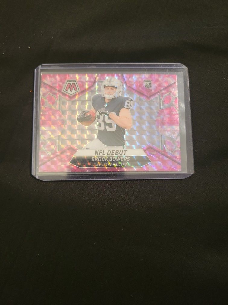 ROOKIE! Brock Bowers Pink Camo Mosiac