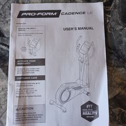 Elliptical Proform Cadence LE