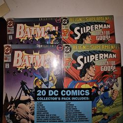 20 Pack Of DC Comics( Sealed Pkgs)