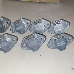 (7) Midland 4 Pin Trailer Plug Socket