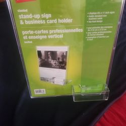 Sign/Brochure & Business Card Holders