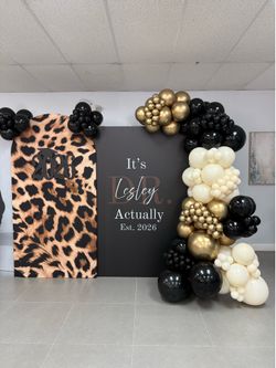 Balloons and backdrop